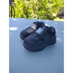 Kids Jordan Shoes Black Toddler Infant Sneakers Hook and Loop 5C